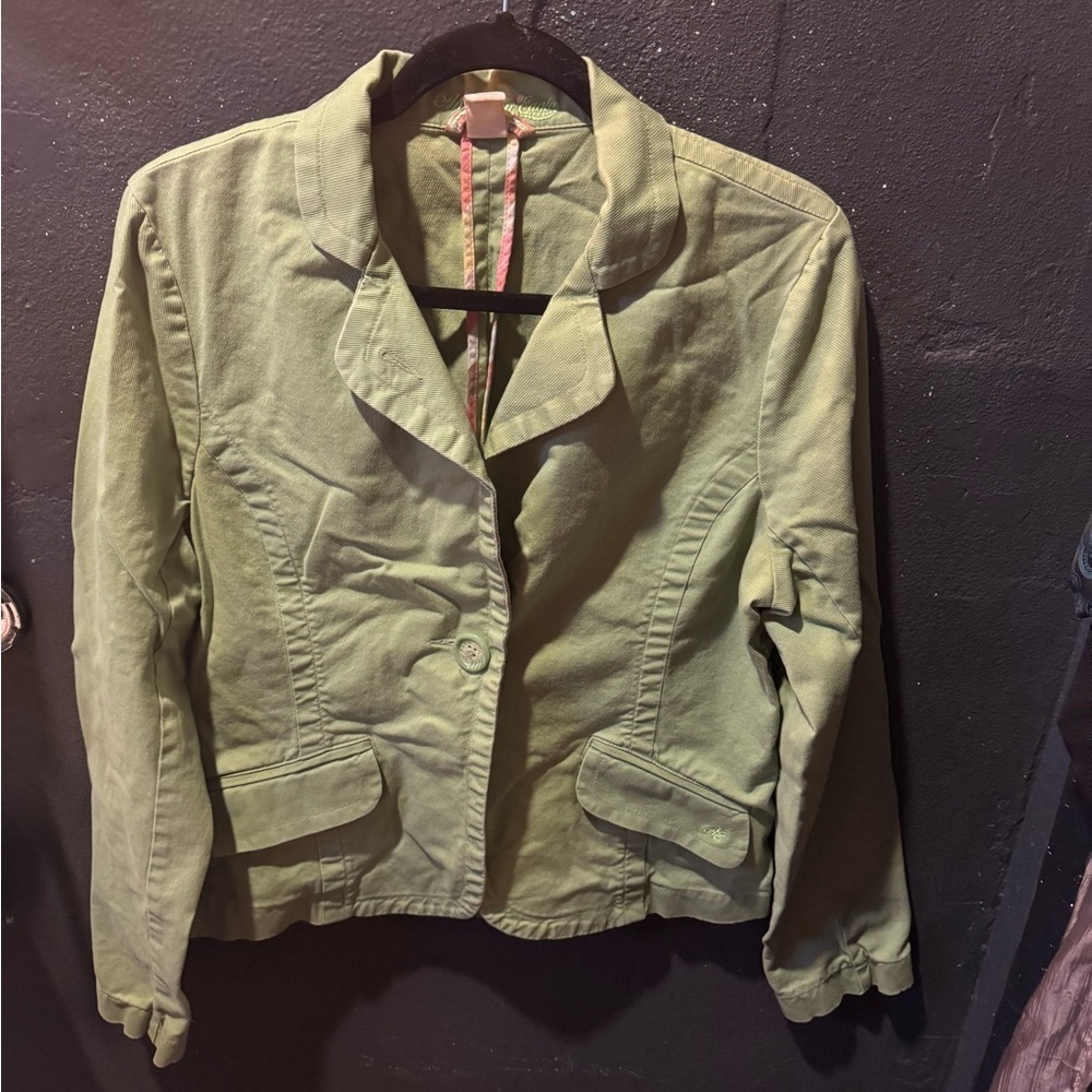 American Eagle Outfitters Sage Green Women's Blazer Size Large